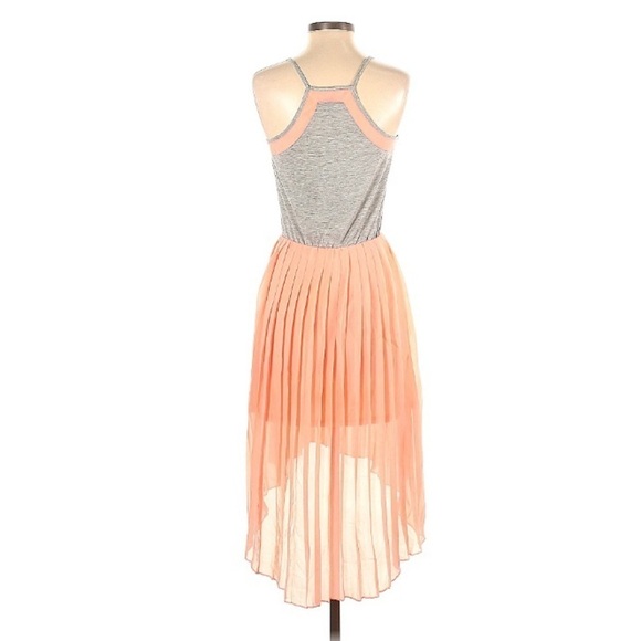 Leo meets Virgo pleaded high low casual dress midi size small - Picture 2 of 3